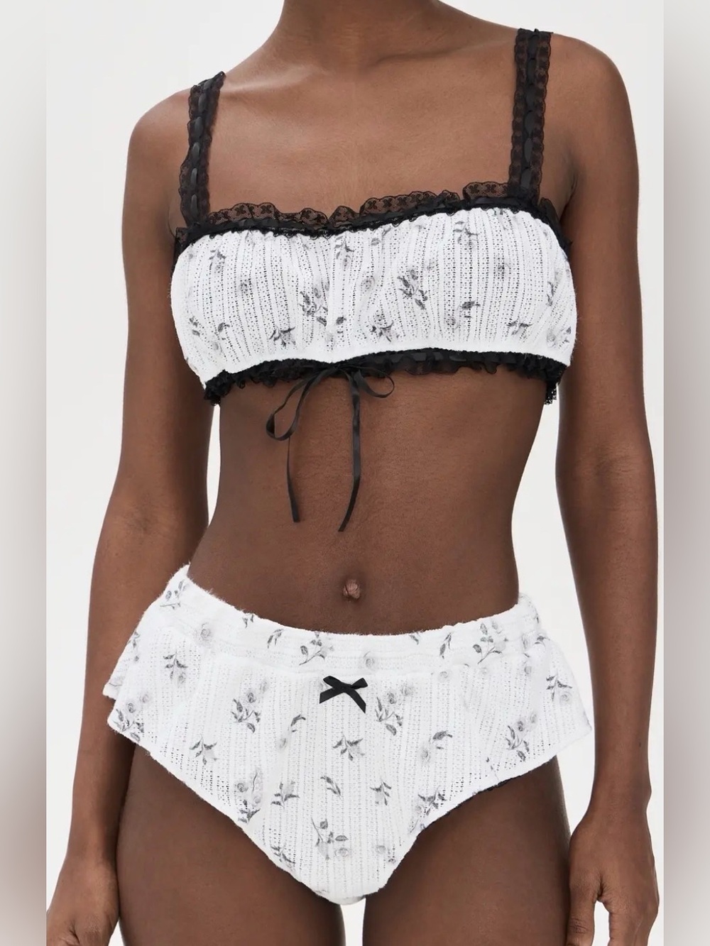 NWT For Love & Lemons Fawn Bralettes and Shorts Size XS